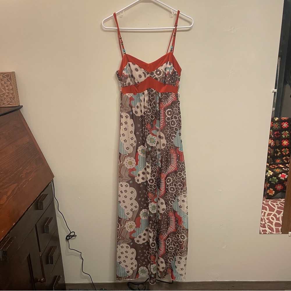 Windsor Multicolor Floral Maxi Dress size 9